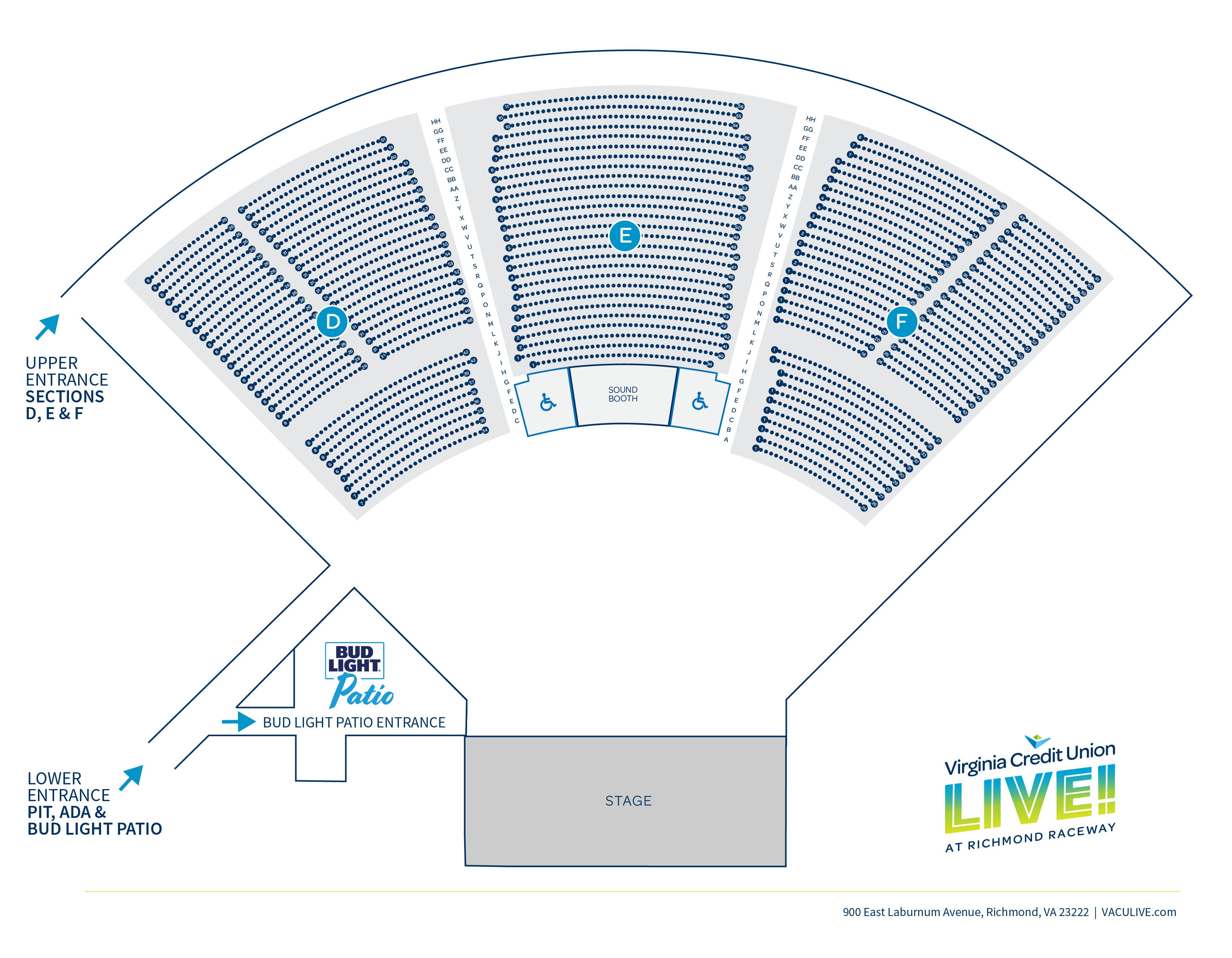 Express Live Seating Chart